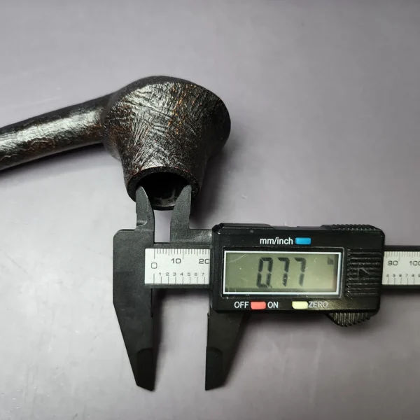 Chris Morgan Signature Sandblasted Long Shank Countryman Estate Briar Pipe, Unsmoked - Image 10