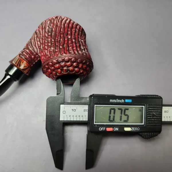 Md. Angga Rusticated Calabash w/ Cumberland Handmade Briar Pipe, New - Image 10