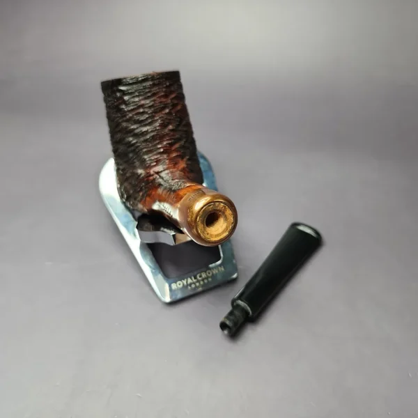 4th Generation (by Ascorti) Forza Grappa 1882 Rusticated Stack Estate Briar Pipe, Unsmoked - Image 11
