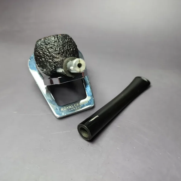 Kiko Rusticated Prince African Block Meerschaum Estate Pipe, Other Estates - Image 11