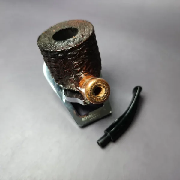 4th Generation (by Ascorti) Forza Grappa 1957 Rusticated Pot Estate Briar Pipe, Unsmoked - Image 11