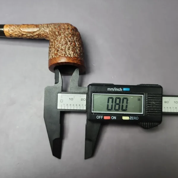 The Dunsboro Pipe by Marxman Rusticated Billiard Estate Briar Pipe, American Estates - Image 11