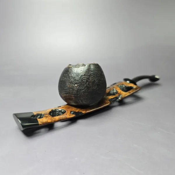 Moonlight Pipes "Termitarium" Handmade Briar Pipe, New - Image 11