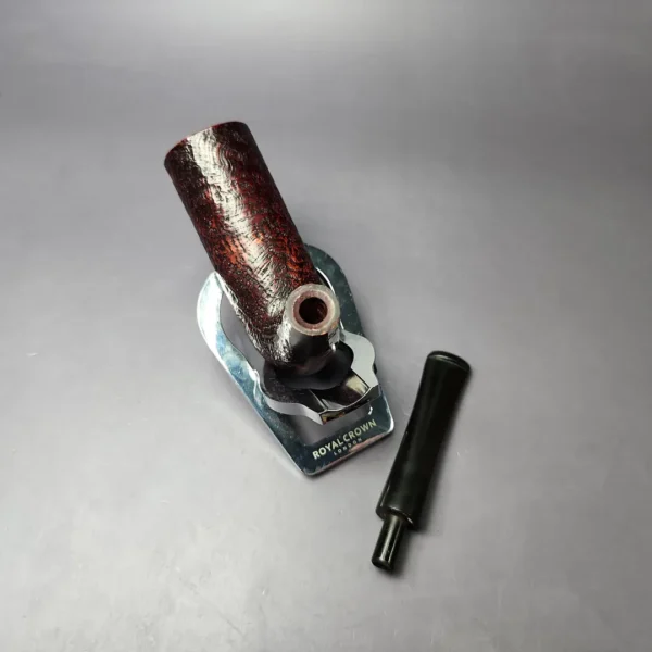Tsuge Topper Sandblasted "Chimney" Stack Estate Briar Pipe, Japanese Estates - Image 11