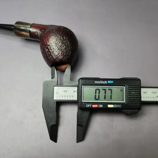 Mina Pipes Sandblasted Belge w/ Horn Estate Briar Pipe, Unsmoked - Image 11