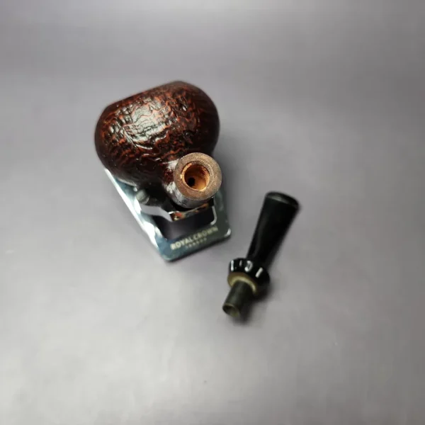 Mina Pipes Sandblasted Squat Tomato Estate Briar Pipe, Unsmoked - Image 10