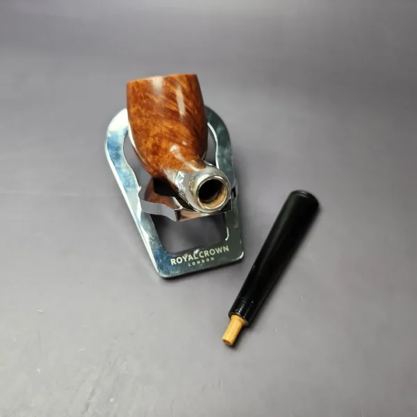 WDC Sterling Hand Made Army Mount Billiard Estate Briar Pipe, American Estates - Image 11