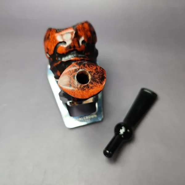 Nording Abstract Partially Rusticated Freehand Estate Briar Pipe, Unsmoked - Image 11