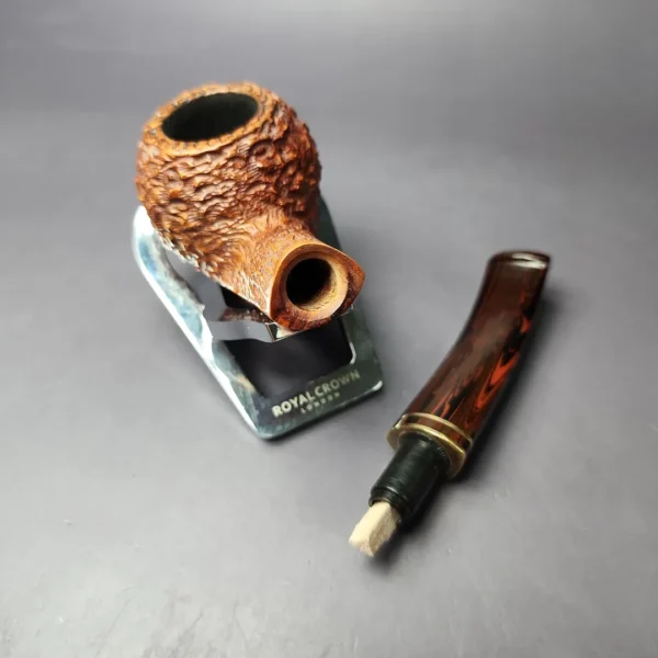 Savinelli Mediterranea 673 KS Rusticated Bulldog Estate Briar Pipe, Italian Estates - Image 11
