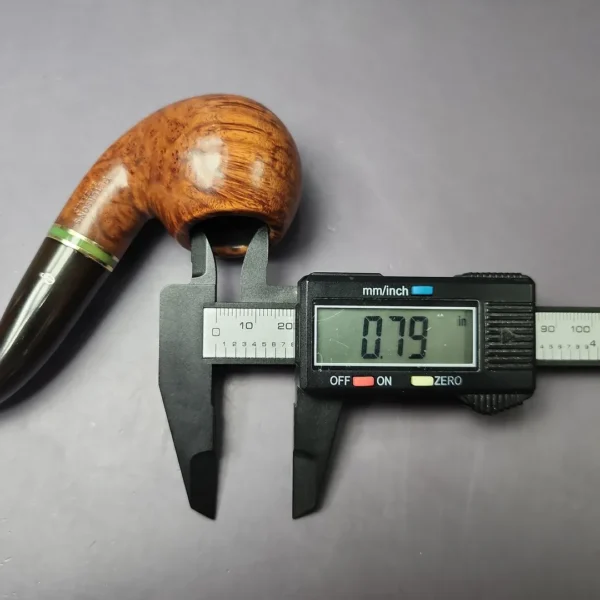 Peterson Emerald 03 Smooth Bent Apple Estate Briar Pipe, Irish Estates - Image 11