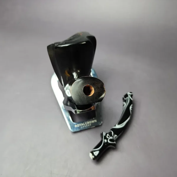 Nording Black Smooth Freehand Estate Briar Pipe, Unsmoked - Image 11