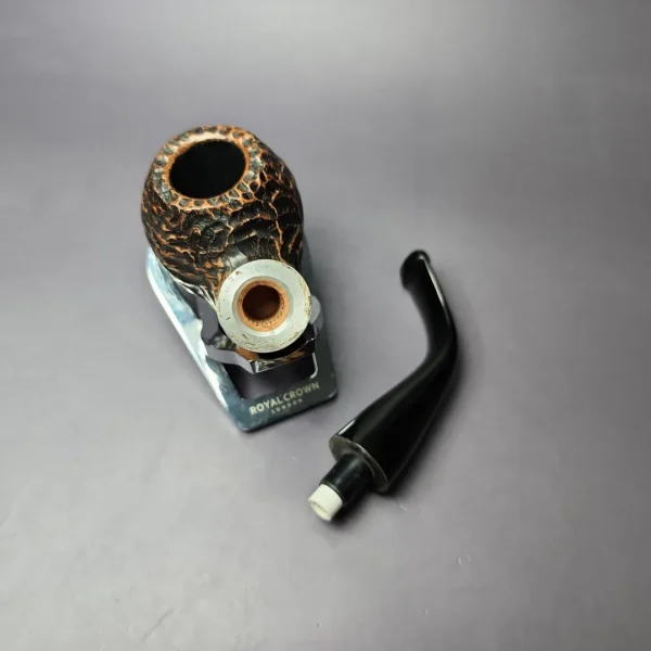 Peterson Dublin Filter XL02 Rusticated Apple Briar Pipe, Fishtail, New, 9mm - Image 11