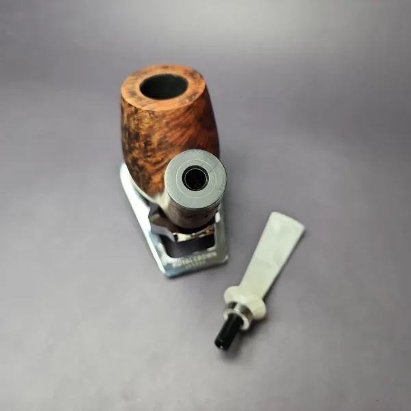 Nording Giant B XL Smooth Bent Billiard w/ Silver Estate Briar Pipe, Unsmoked - Image 11