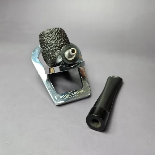 Kiko Rusticated Billiard African Block Meerschaum Estate Pipe, Other Estates - Image 11
