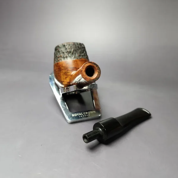 WO Larsen Partially Rusticated Brandy Estate Briar Pipe, Danish Estates - Image 11