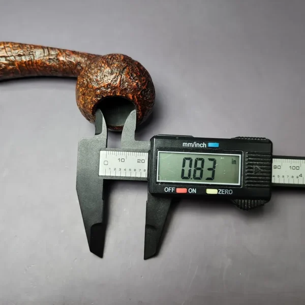 HS Studio Sandblasted Long Shank Acorn w/ Plateaux Estate Briar Pipe, Unsmoked - Image 11