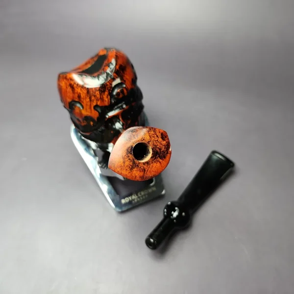 Nording Partially Rusticated Freehand Estate Briar Pipe, Unsmoked - Image 11