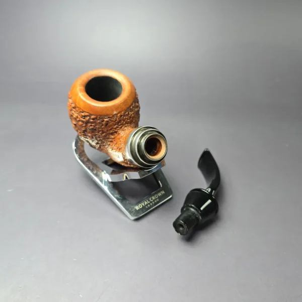 Rinaldo Skipper YYYY (3) Rusticated Acorn w/ Silver Estate Briar Pipe, Italian Estates - Image 11