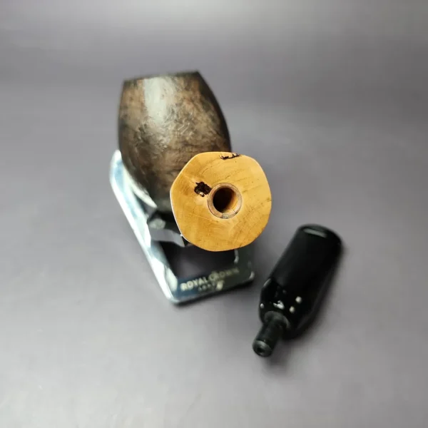 Peter Toth Contrast Sandblasted Freehand w/ Spalted Oak Handmade Briar Pipe, New - Image 11