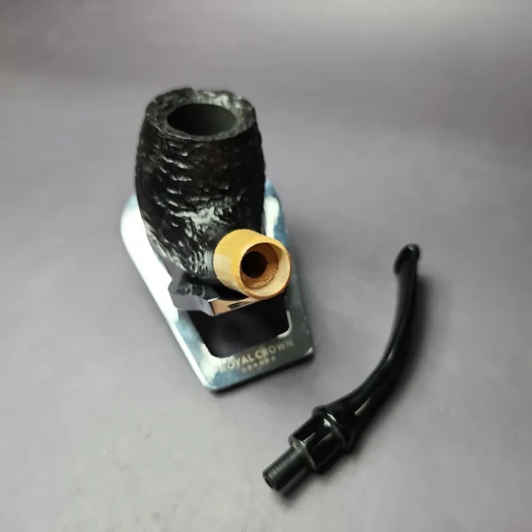 MBSD Briars by Piero Vitale Rusticated Brandy w/ Olivewood Briar Pipe, New - Image 11