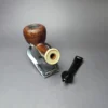 RD Pipes by Ron Powell Sandblasted Acorn w/ Ivorite Briar Pipe, New - Image 11