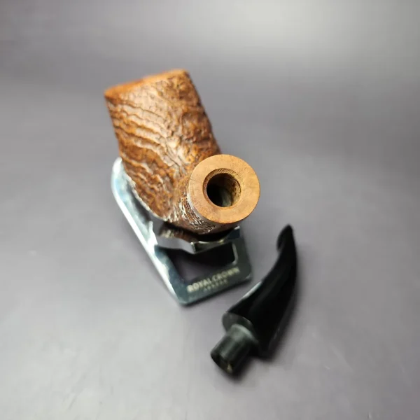 Il Ceppo Partially Sandblasted Horn Estate Briar Pipe, Italian Estates - Image 11