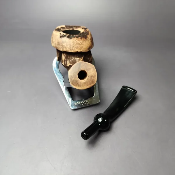 Nording Spruce Matte Rusticated Freehand Estate Briar Pipe, Unsmoked - Image 12