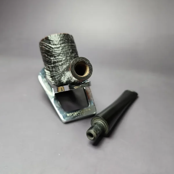 Imported Briar Sandblasted Large Billiard Estate Briar Pipe, Other Estates - Image 12