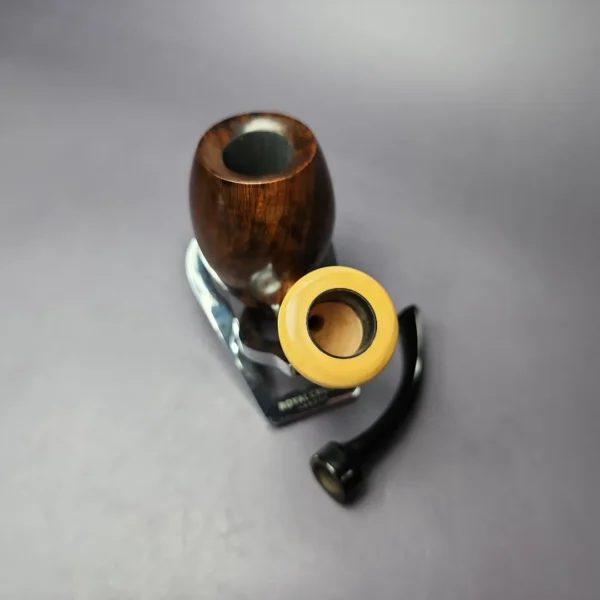 HS Studio Smooth Reverse Calabash Fig w/ Boxwood Estate Briar Pipe, Unsmoked - Image 12