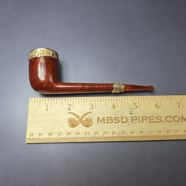 19th c. CPF Best Make Smooth Canadian w/ Gold Antique Estate Briar Pipe, Unsmoked - Image 12