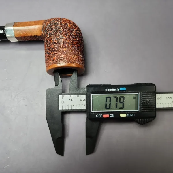 Mastro de Paja 0B Rusticated Billiard w/ Silver Estate Briar Pipe, Italian Estates - Image 12