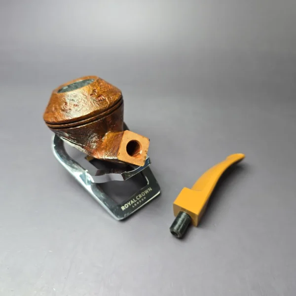 RD Pipes by Ron Powell Contast Sandblasted Bulldog Briar Pipe, New - Image 12