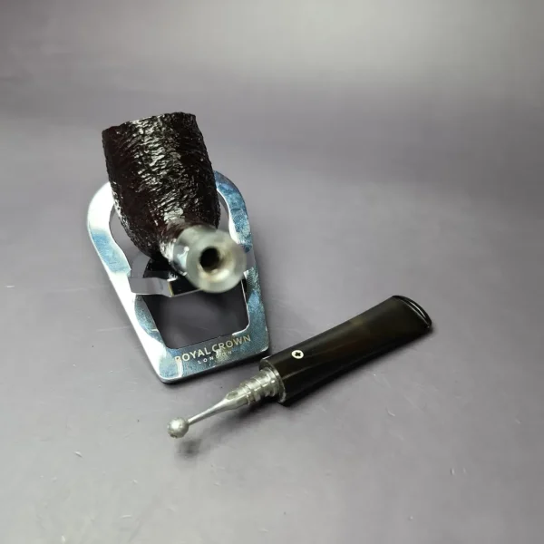 Kaywoodie Silhouette 51 Sandblasted Billiard Estate Briar Pipe, Unsmoked - Image 12