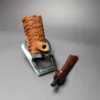 Pipe Tristan Ammonite Rusticated Poker Sitter Handmade Briar Pipe, New - Image 12