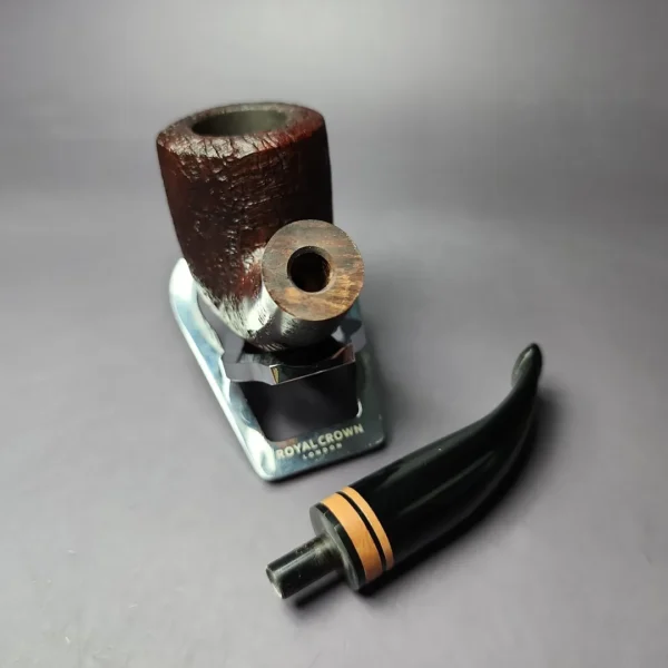 Chacom Erica 1205 Sandblasted Bent Billiard Estate Briar Pipe, Unsmoked - Image 12