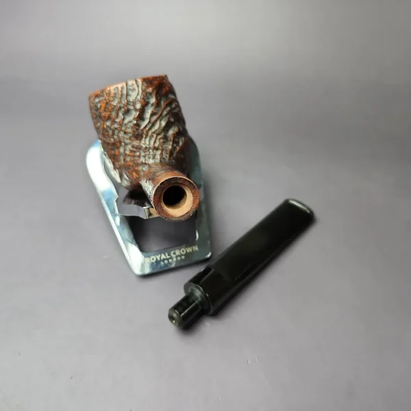 Barling King 6199 Sandblasted Billiard Estate Briar Pipe, English Estates - Image 12