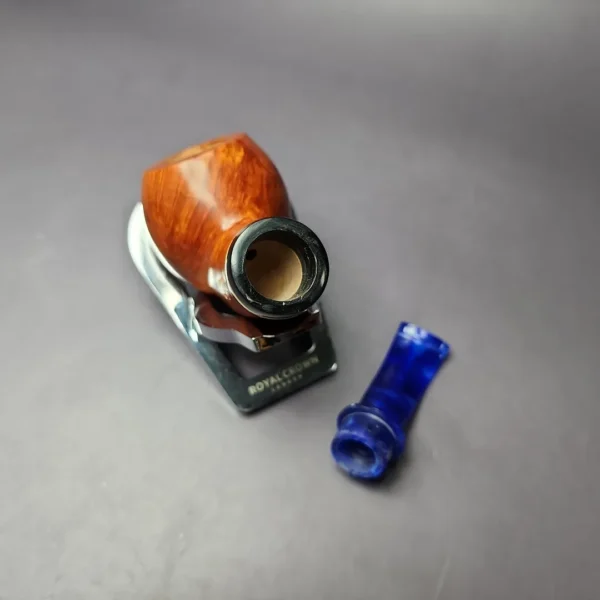 Mina Pipes Smooth Reverse Calabash Apple w/Boxwood Estate Briar Pipe, Unsmoked - Image 12