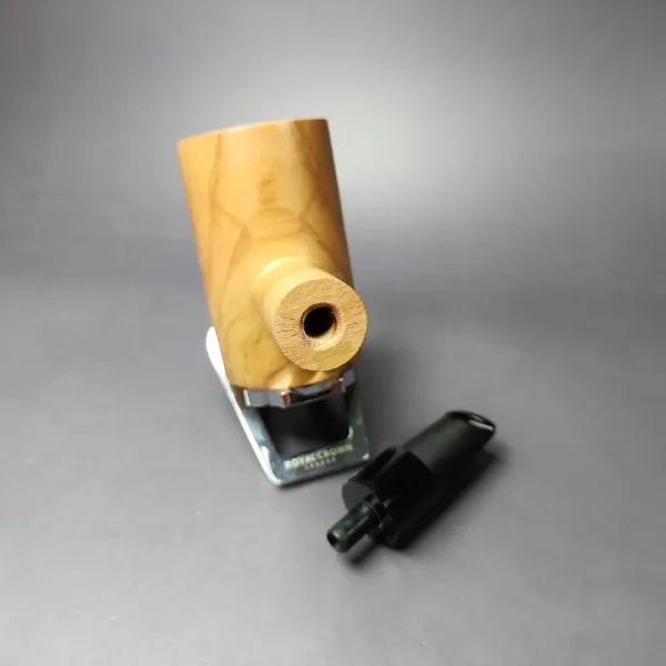 Mario Grandi XL Smooth Poker Estate Olive Wood Pipe, Italian Estates - Image 12