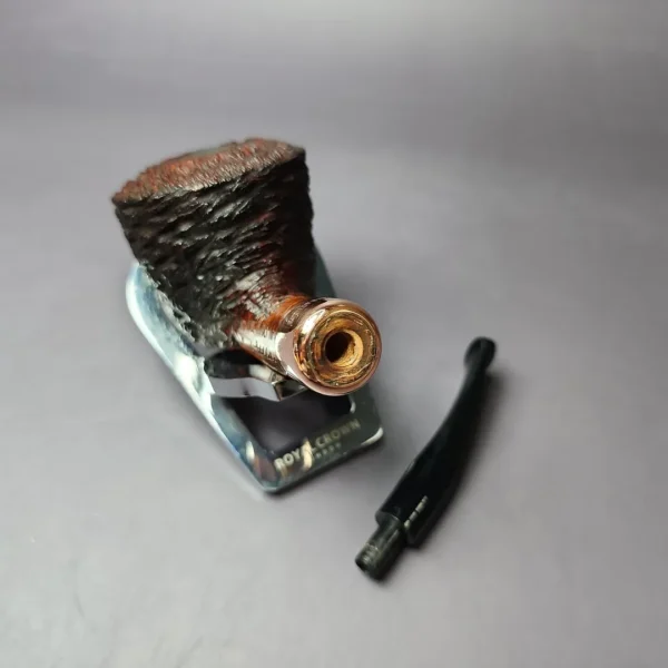 4th Generation (by Ascorti) Forza Grappa 1897 Rusticated Dublin Estate Briar Pipe, Unsmoked - Image 12