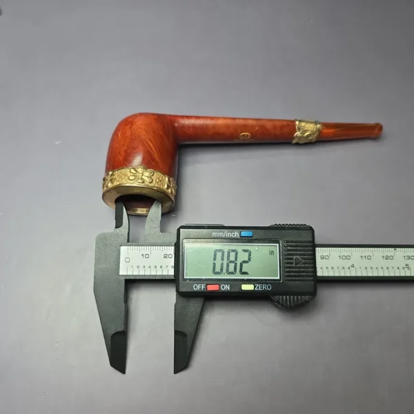 19th c. CPF Best Make Smooth Canadian w/ Gold Antique Estate Briar Pipe, Unsmoked - Image 13