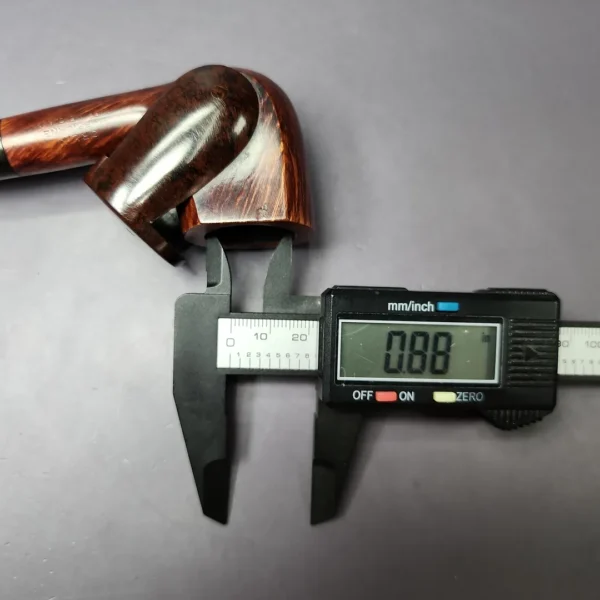 Orlik Hurricane H54 Smooth Wind Cap Billiard Estate Briar Pipe, English Estates - Image 14