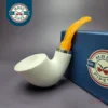 MBSD Meerschaum Silver "Danish Dublin" Block Meerschaum Pipe, New