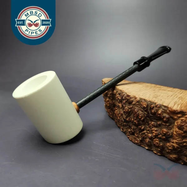 MBSD Meerschaum Deluxe Smooth Poker Block Meerschaum Pipe, New