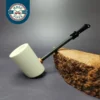 MBSD Meerschaum Deluxe Smooth Poker Block Meerschaum Pipe, New