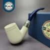 MBSD Meerschaum Deluxe Silver Brandy Block Meerschaum Pipe, Briar-Mortise, New