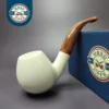 MBSD Meerschaum Deluxe Smooth Egg Block Meerschaum Pipe, Briar-Mortise, New