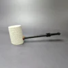 MBSD Meerschaum Deluxe Rusticated Poker Block Meerschaum Pipe, New - Image 2
