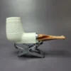 MBSD Meerschaum Silver "Beehive Brandy" Block Meerschaum Pipe, New - Image 2