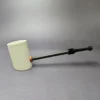 MBSD Meerschaum Deluxe Smooth Poker Block Meerschaum Pipe, New - Image 2