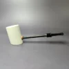 MBSD Meerschaum Deluxe Smooth Poker Block Meerschaum Pipe, New - Image 2